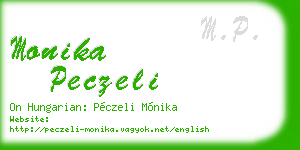 monika peczeli business card
