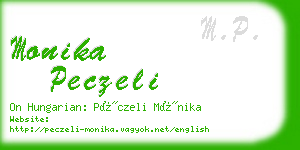 monika peczeli business card